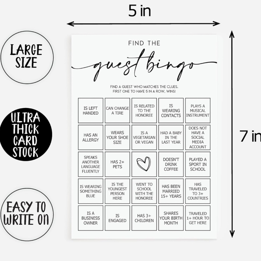 Find the Guest Bingo Game (30 Count) - Picture 2 of 3